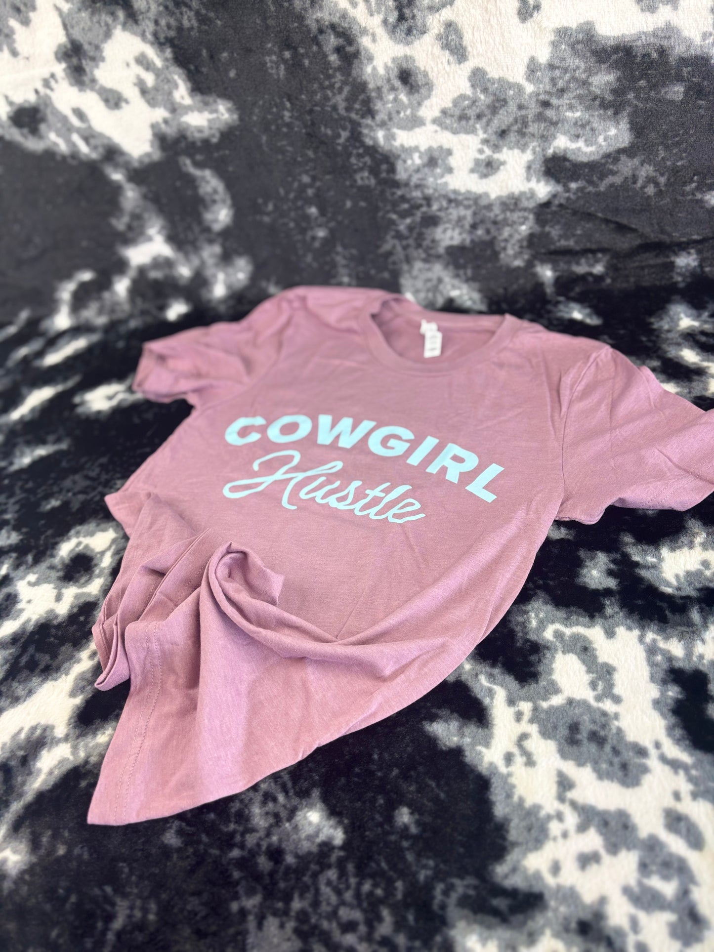 Cowgirl Hustle Script Tee