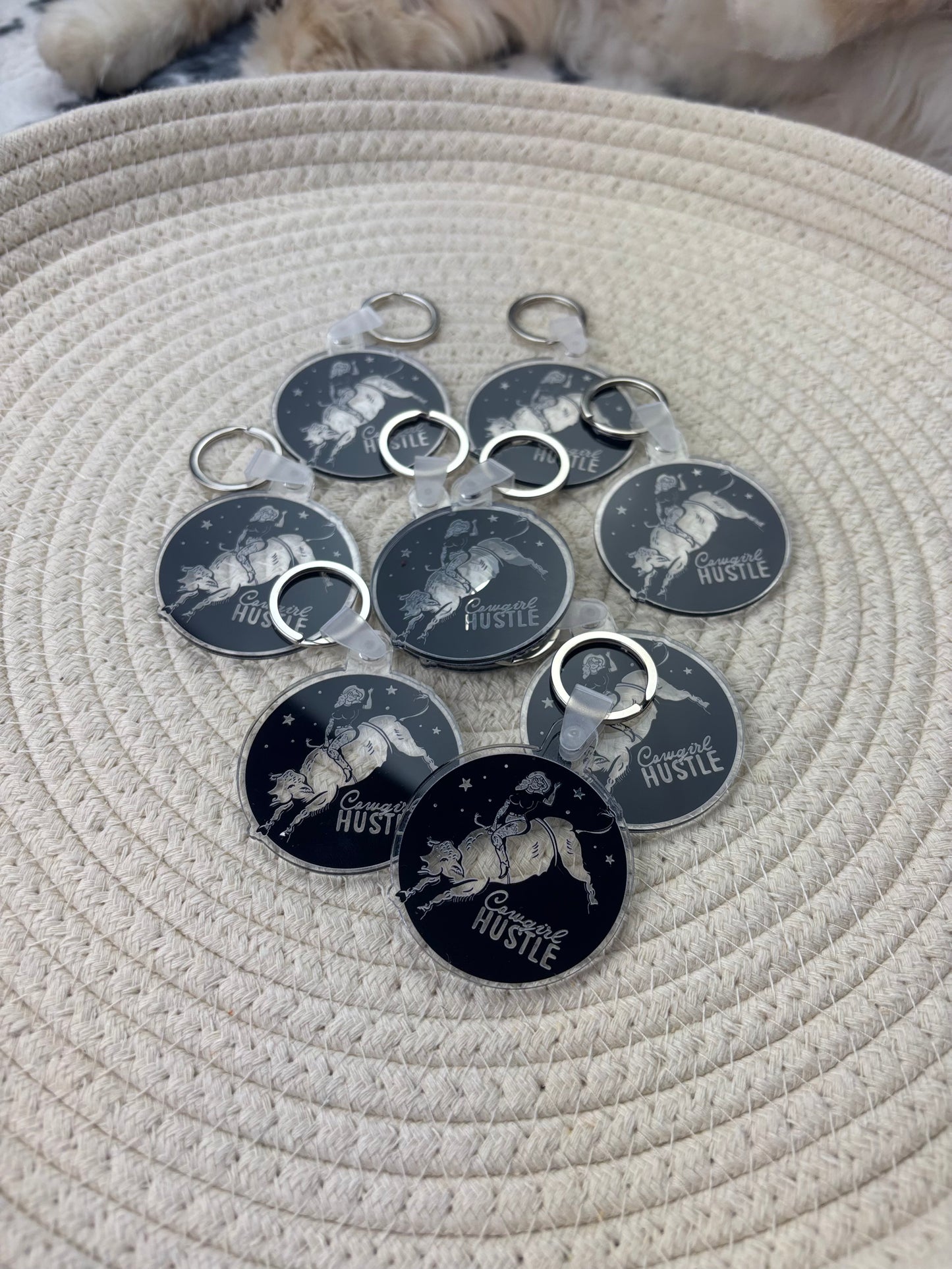 Cowgirl Hustle Galaxy Keychain