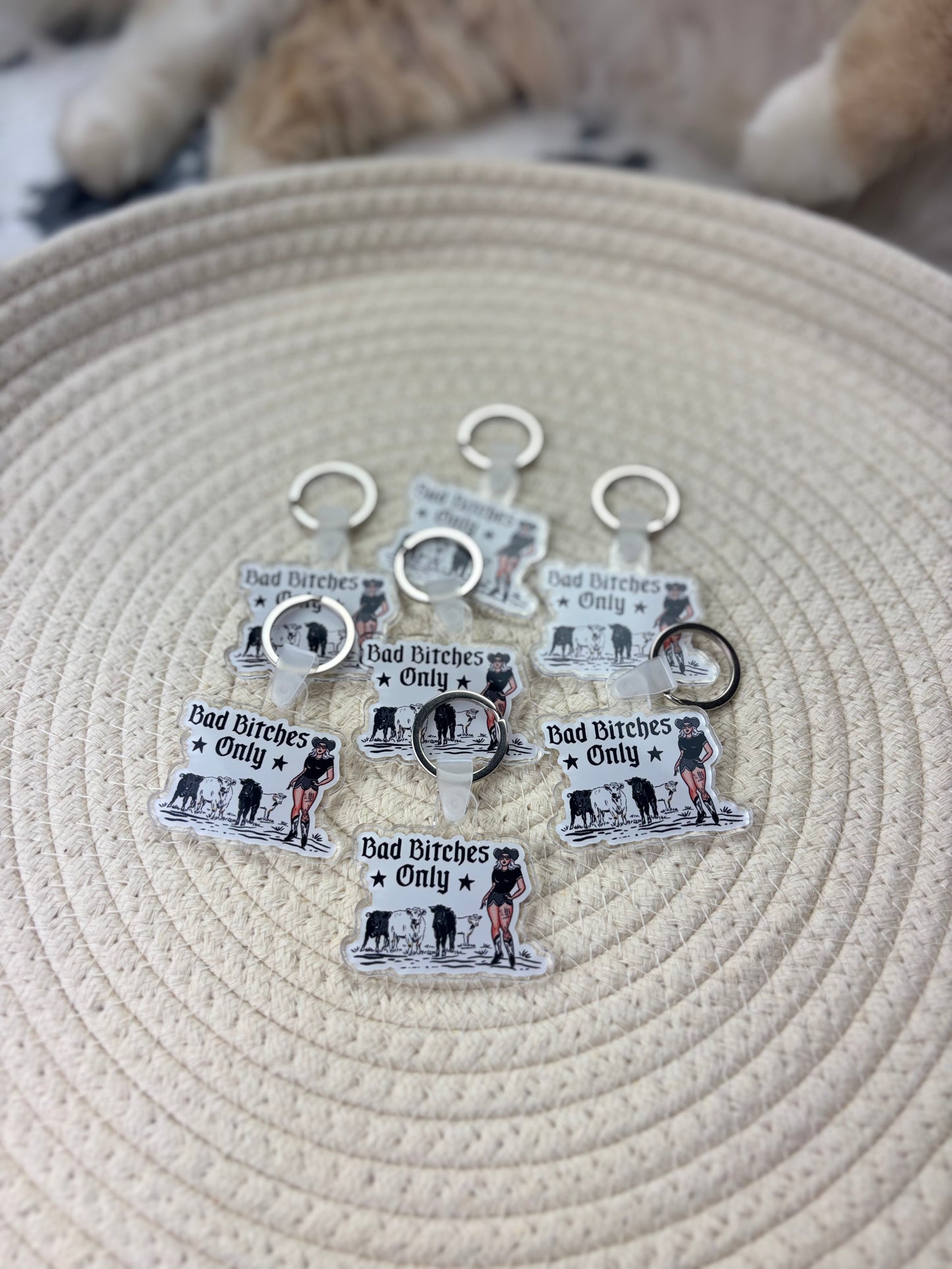 Bad Bitches Only Keychain