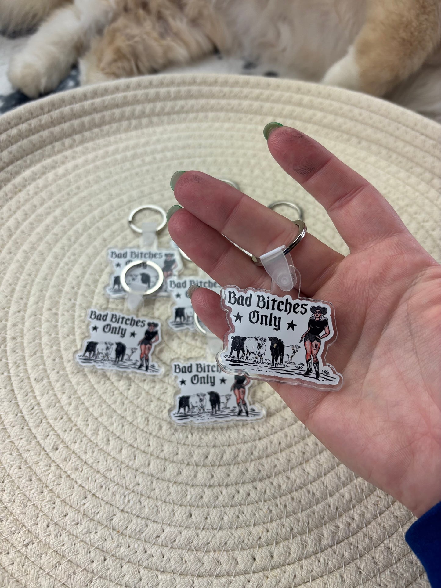 Bad Bitches Only Keychain