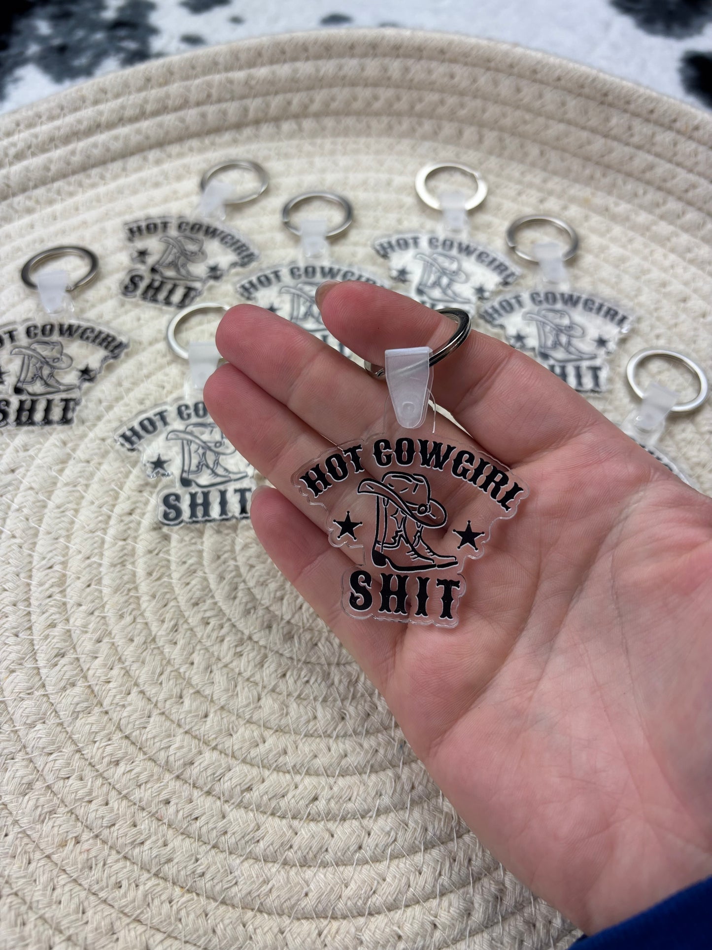 Hot Cowgirl Shit Keychain