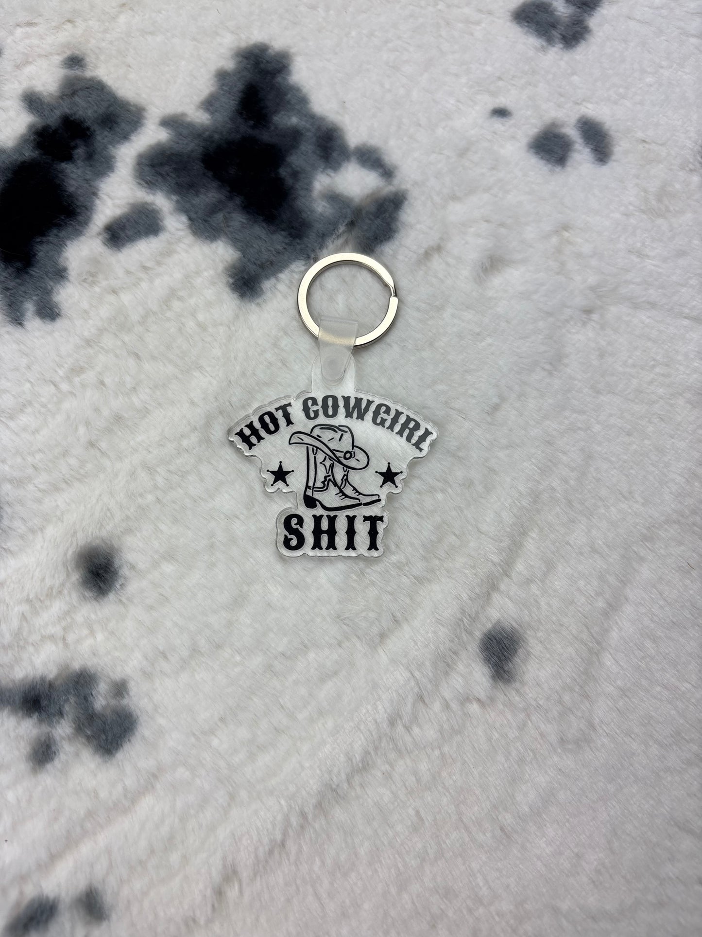 Hot Cowgirl Shit Keychain