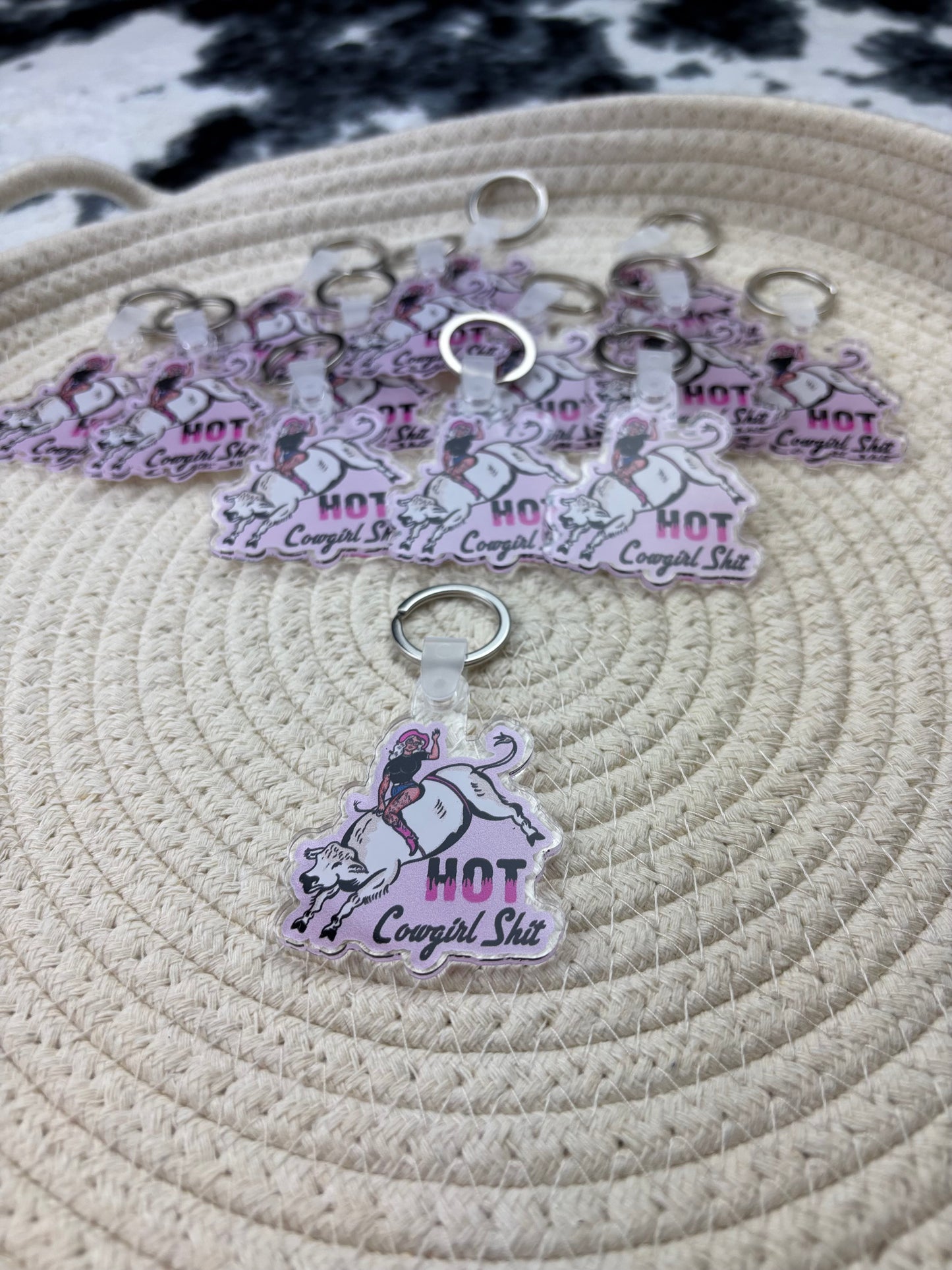 Hot Cowgirl Shit Graphic Keychain