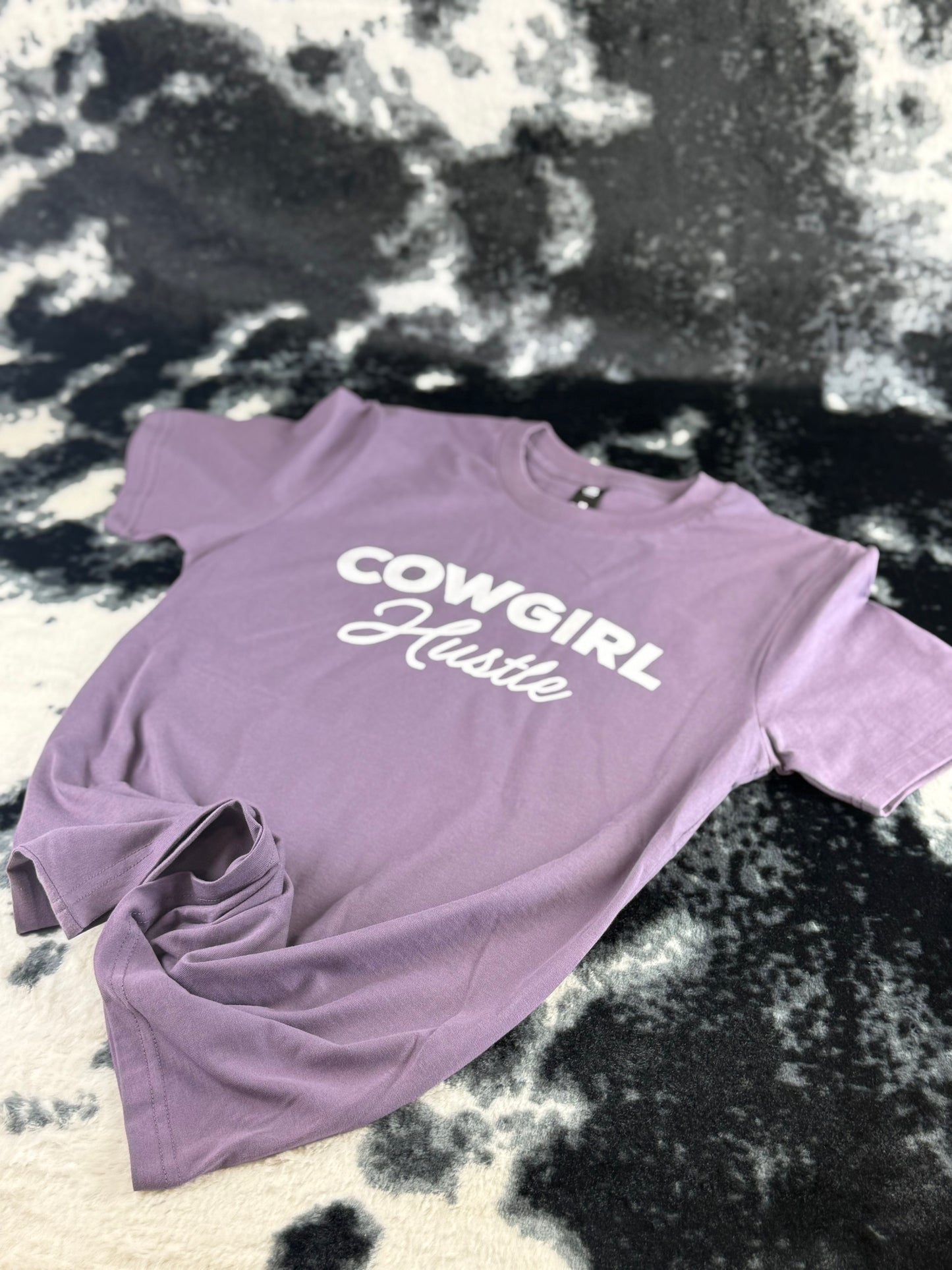 Cowgirl Hustle Script Tee