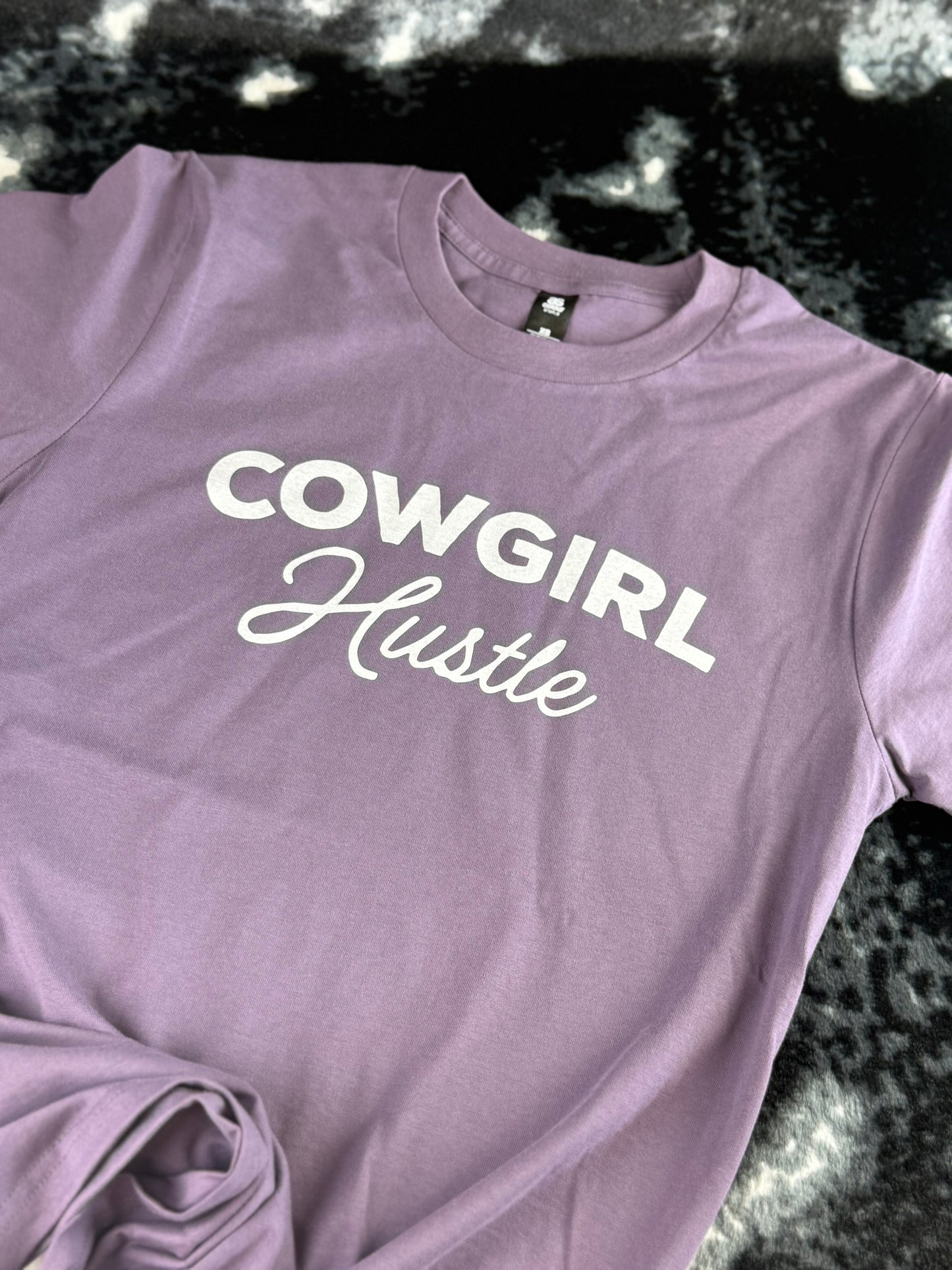 Cowgirl Hustle Script Tee