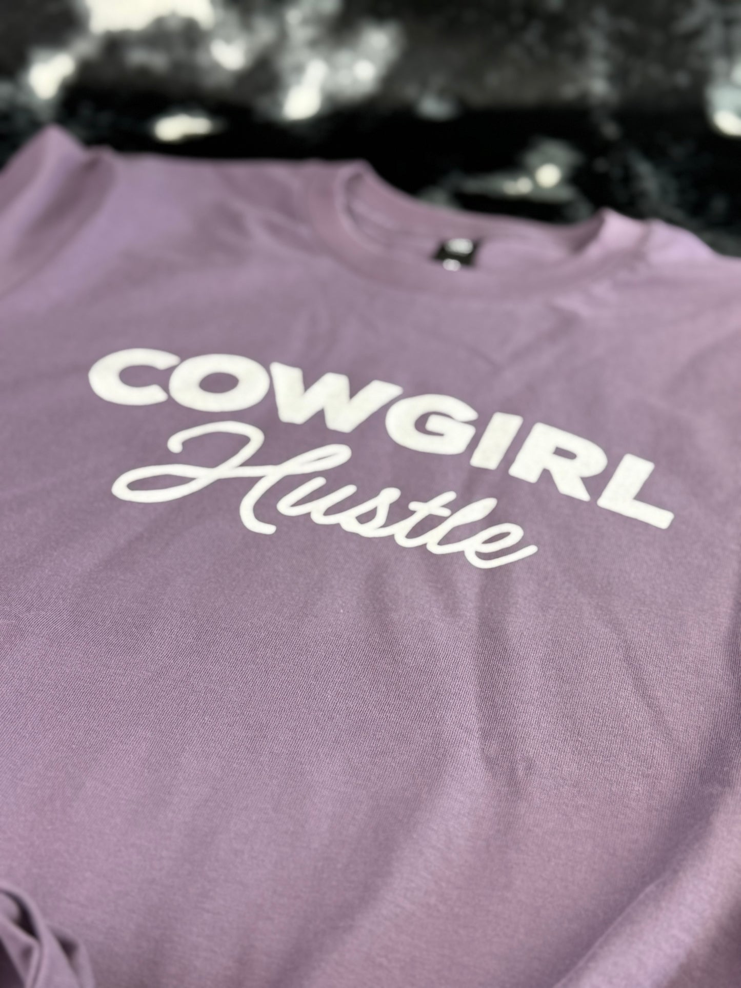Cowgirl Hustle Script Tee