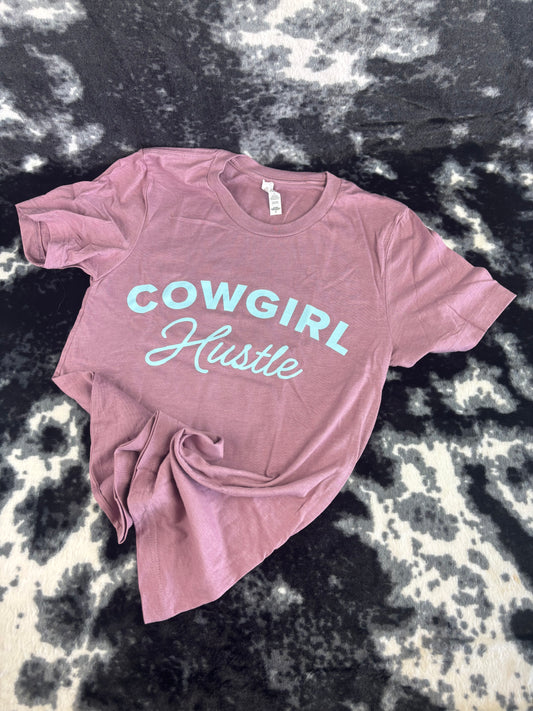 Cowgirl Hustle Script Tee