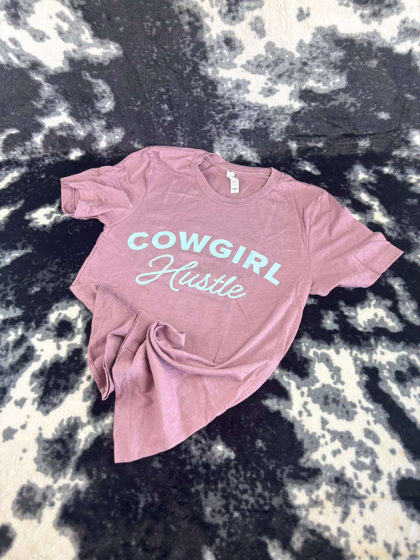 Cowgirl Hustle Script Tee