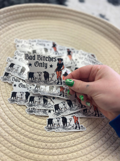 Bad Bitches Only Sticker