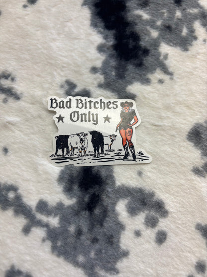 Bad Bitches Only Sticker
