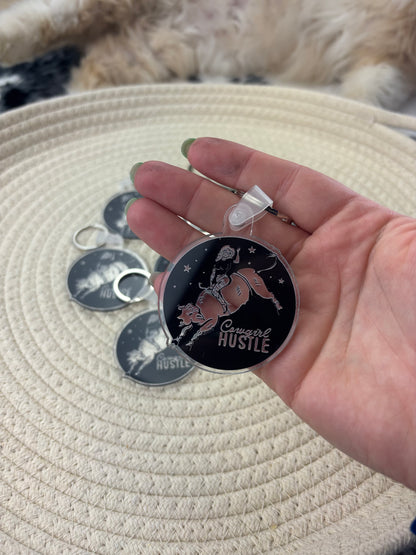 Cowgirl Hustle Galaxy Keychain