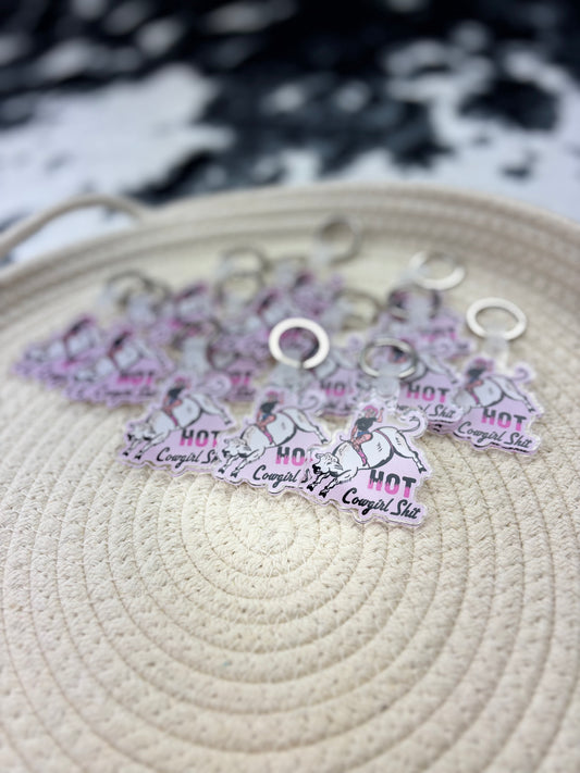 Hot Cowgirl Shit Graphic Keychain