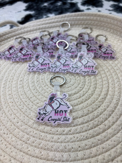 Hot Cowgirl Shit Graphic Keychain