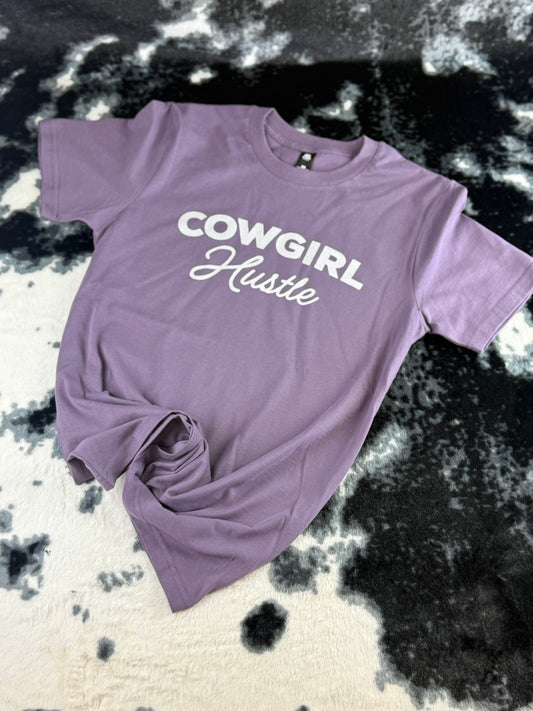 Cowgirl Hustle Script Tee