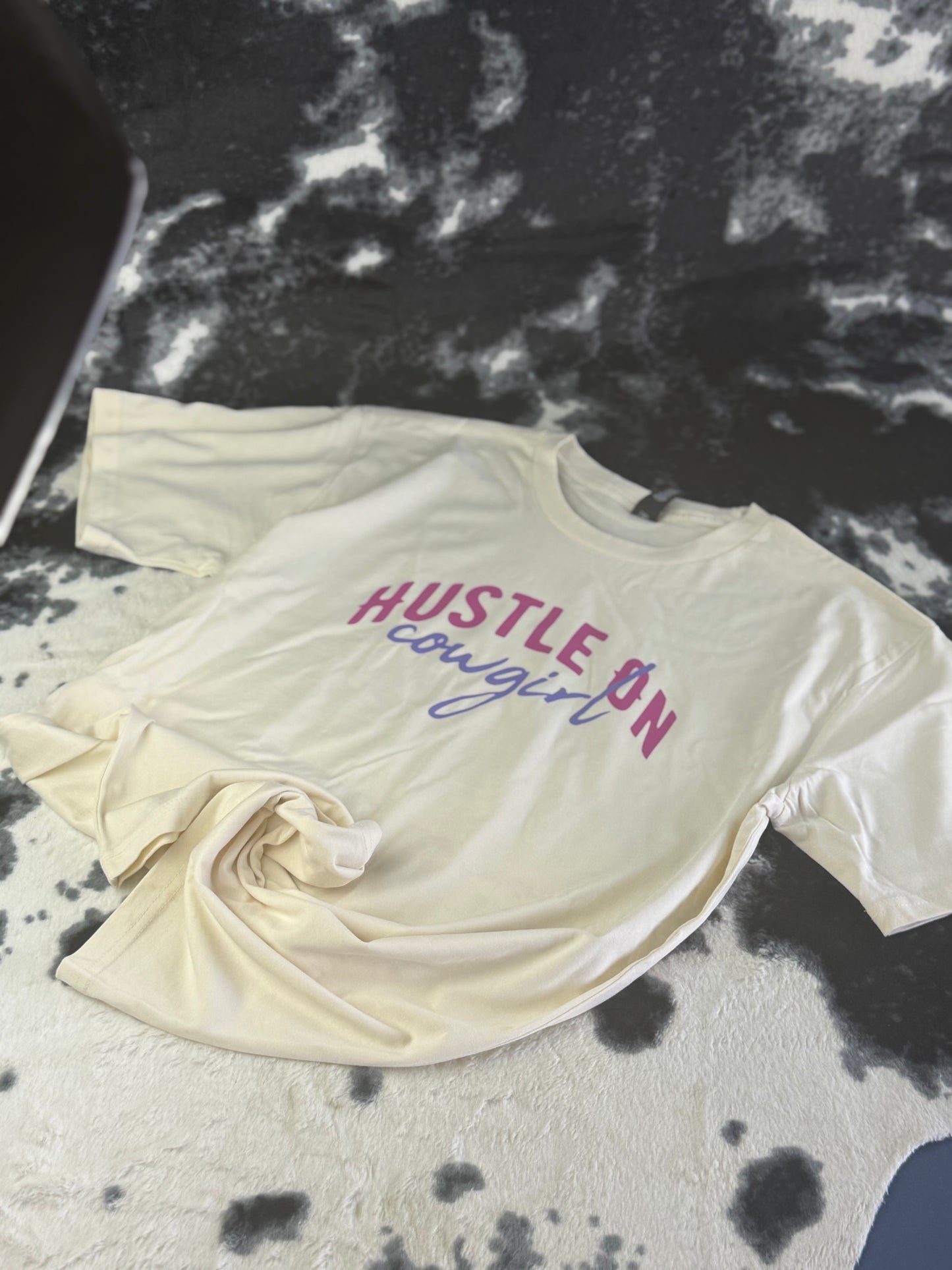 Hustle on Cowgirl Tee